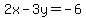 2x-3y=+-6