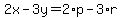 2x-3y=2%2Ap-3%2Ar