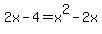 2x-4+=+x%5E2-2x