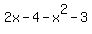 2x-4-x%5E2-3