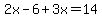 2x-6%2B3x=14