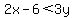 2x-6%3C+3y