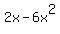 2x-6x%5E2