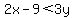 2x-9%3C3y