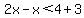 2x-x%3C4%2B3