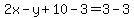 2x-y%2B10-3=3-3