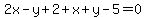 2x-y%2B2%2Bx%2By-5=0