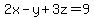 2x-y%2B3z=9