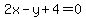 2x-y%2B4=0