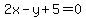 2x-y%2B5=0