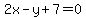 2x-y%2B7=0