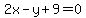 2x-y%2B9=0
