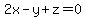 2x-y%2Bz=0