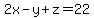 2x-y%2Bz=22