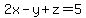 2x-y%2Bz=5