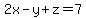 2x-y%2Bz=7