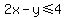 2x-y%3C=4