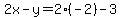 2x-y=2%28-2%29-3