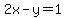 2x-y+=+1