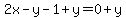 2x-y-1%2By=0%2By