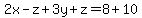 2x-z%2B3y%2Bz=8%2B10