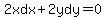 2xdx%2B2ydy=0