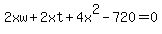 2xw%2B2xt%2B4x%5E2-720=0