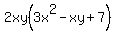 2xy%283x%5E2-xy%2B7%29