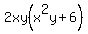 2xy%28x%5E2y%2B6%29