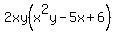 2xy%28x%5E2y-5x%2B6%29