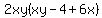 2xy%28xy-4%2B6x%29