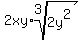 2xy%2Aroot%283%2C2y%5E2%29