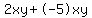 2xy%2B-5xy