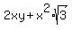2xy%2Bx%5E2%2Asqrt%283%29
