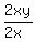 2xy%2F%282x%29