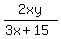 2xy%2F%283x%2B15%29