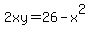 2xy=26-x%5E2