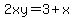 2xy=3%2Bx