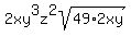 2xy%5E3z%5E2sqrt%2849%2A2xy%29