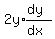 2y%2Aexpr%28%28dy%29%2F%28dx%29%29