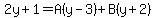 2y%2B1=A%28y-3%29%2BB%28y%2B2%29