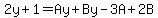 2y%2B1=Ay%2BBy-3A%2B2B