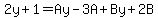 2y%2B1=Ay-3A%2BBy%2B2B