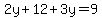 2y%2B12%2B3y=9