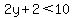 2y%2B2%3C10
