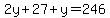 2y%2B27%2By+=+246
