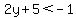 2y%2B5%3C-1