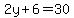 2y%2B6=30