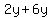 2y%2B6y