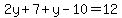 2y%2B7%2By-10=12